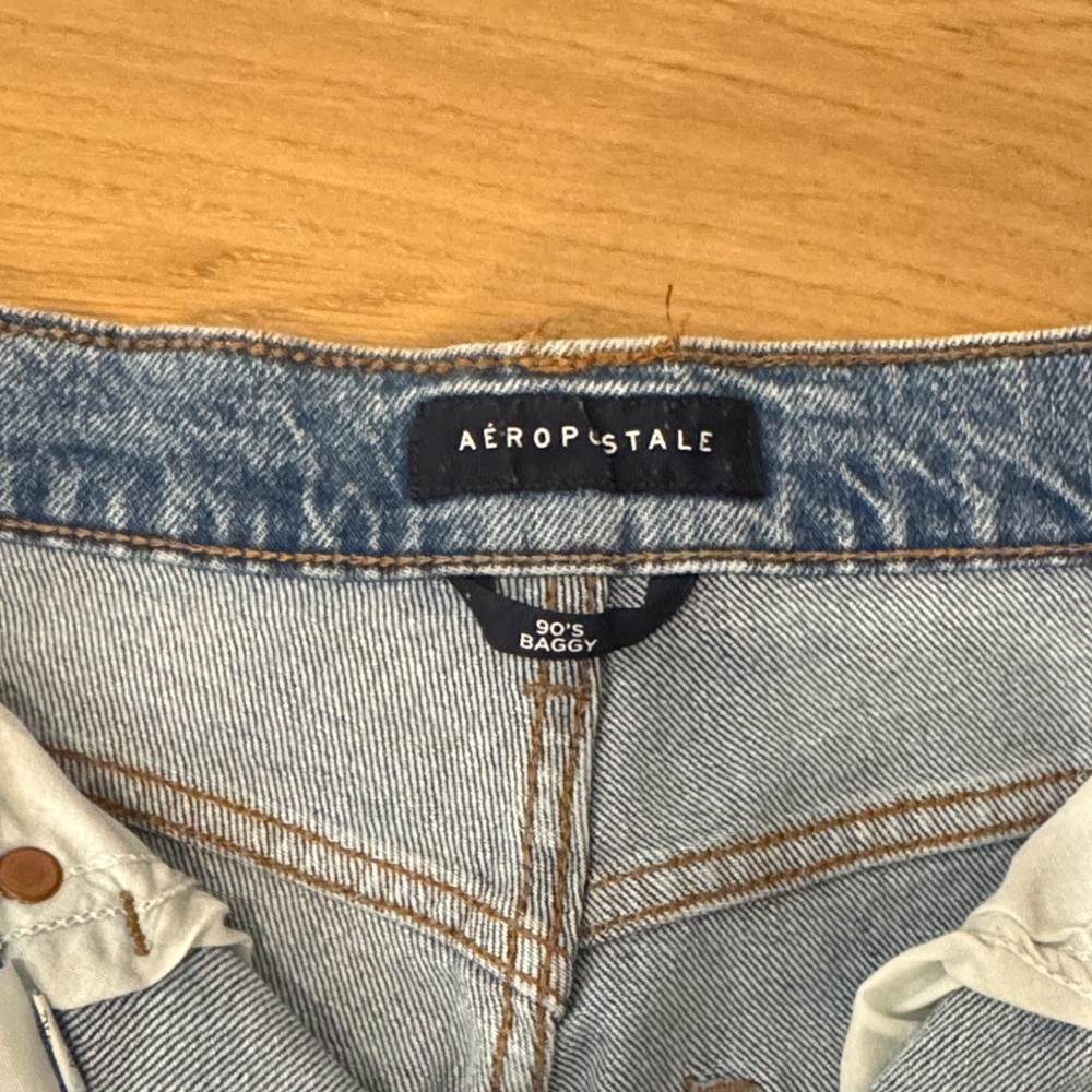 Aeropostale Women's Light Blue Boyfriend Jeans
